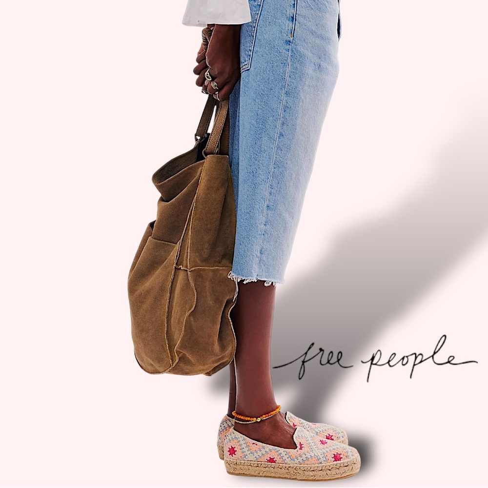 FREE PEOPLE Gran Via Crochet Espadrilles NEW